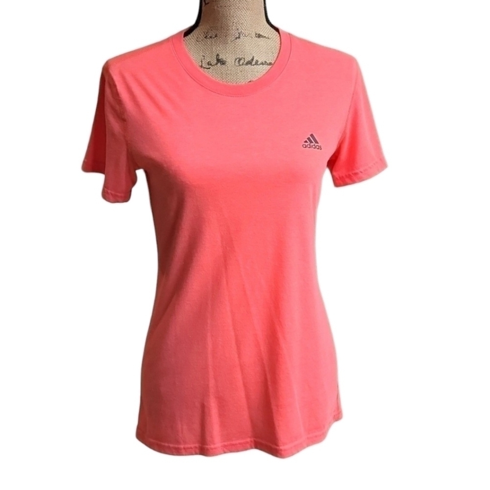 Adidas Climalite Ultimate 2.0 Coral Pink Tee - Small